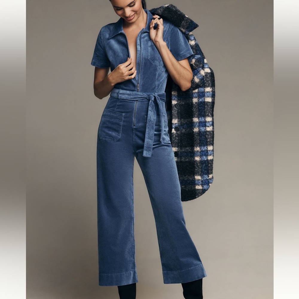 Anthropologie The Colette Corduroy Weekend Jumpsuit by Maeve